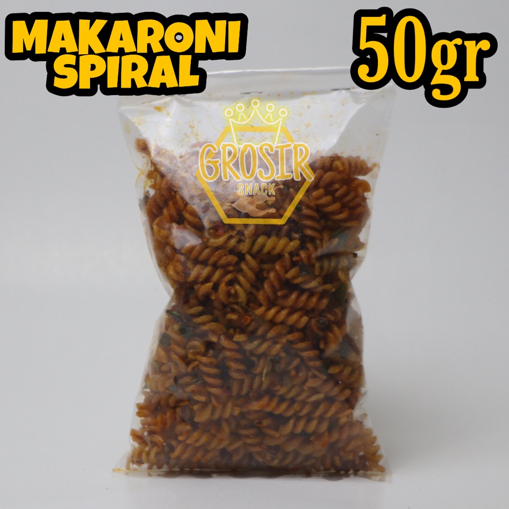 Makaroni Spiral Kriuk Seblak 50gr+ Daun jeruk extra