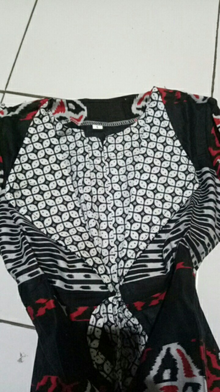 Batik Couple Keluarga Modern Sania Ruffle Ori Ndoro Jowi Dnt Motif Songket Merah Termurah Shopee