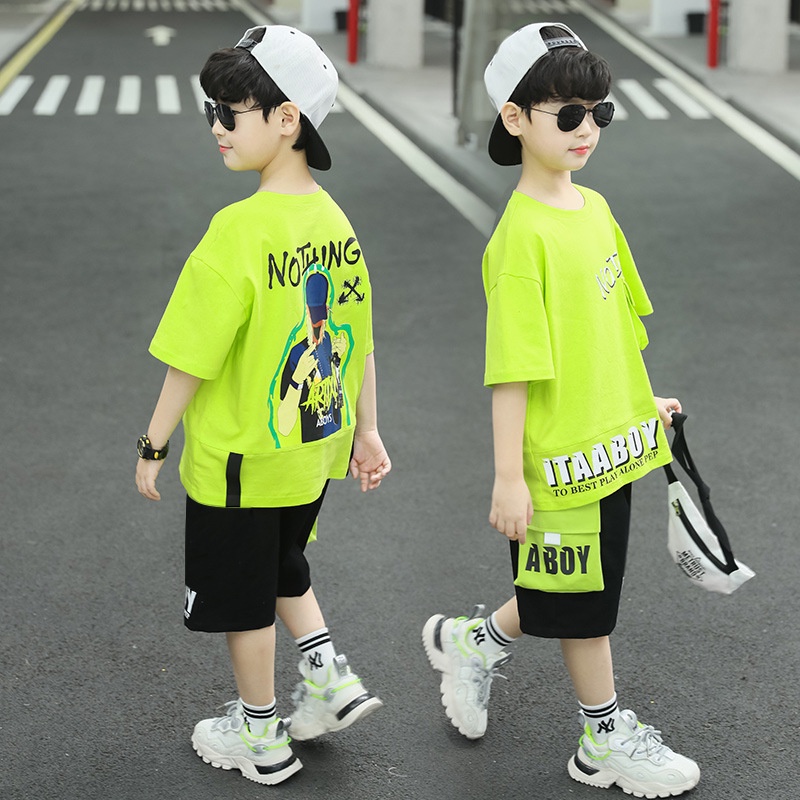 【Happy Baby】5-15Tahun Setelan Anak Laki Style Santai Dan Elegant  DT-13