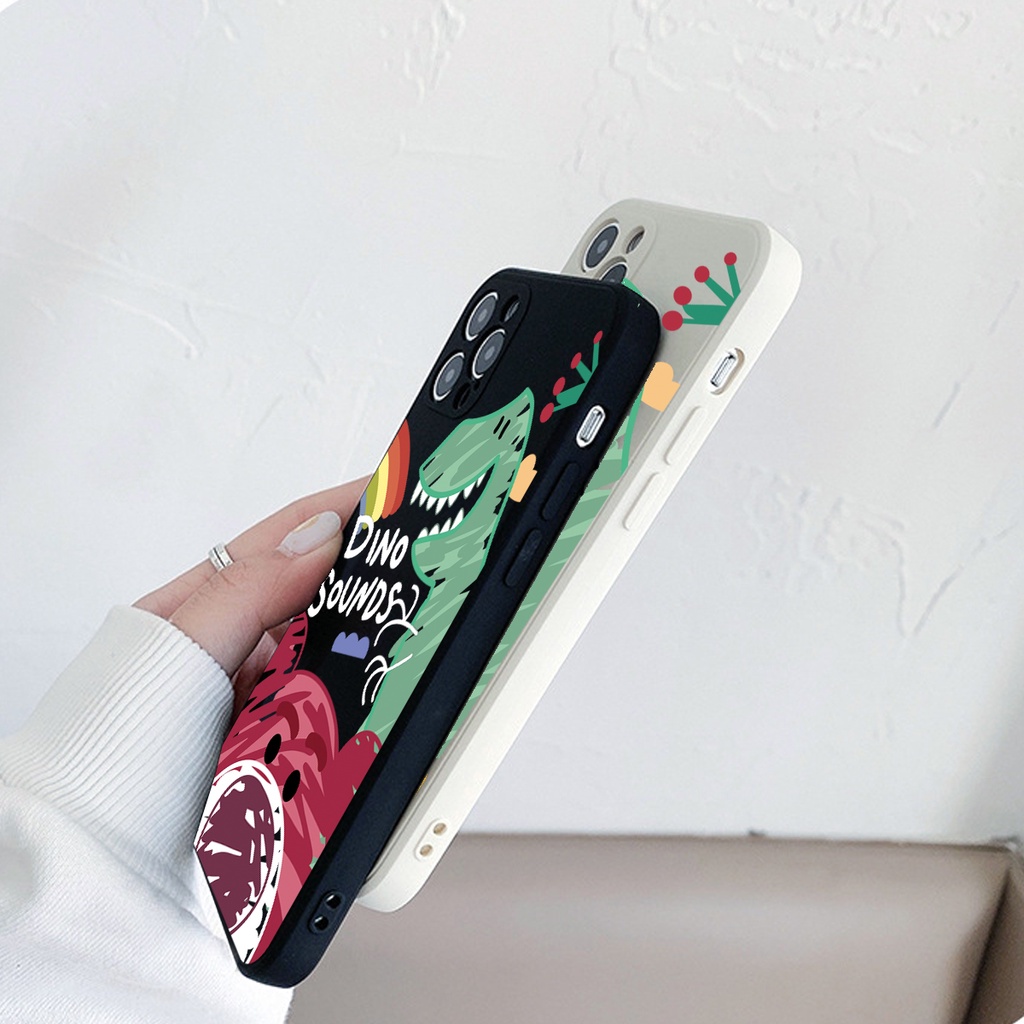 Soft Case Silikon Motif Dino untuk REALME 9 PRO 9 4G 9i 5 5 PRO 8i C11 C12 C15 C2 C20 C30 C31 C35 NARZO 50a 50A PRIME 50i 2020 2021 20 30A 7i C21 C21y C17 C25y 8 8 5G