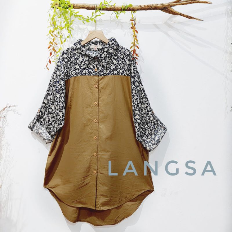 MARA BLOUSE KEMEJA OVERSIZE - LANGSA
