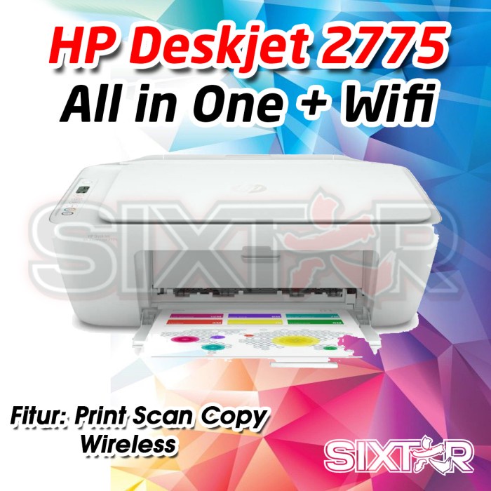 HP DeskJet Ink Advantage 2775 All-in-One Printer WIFI Wireless