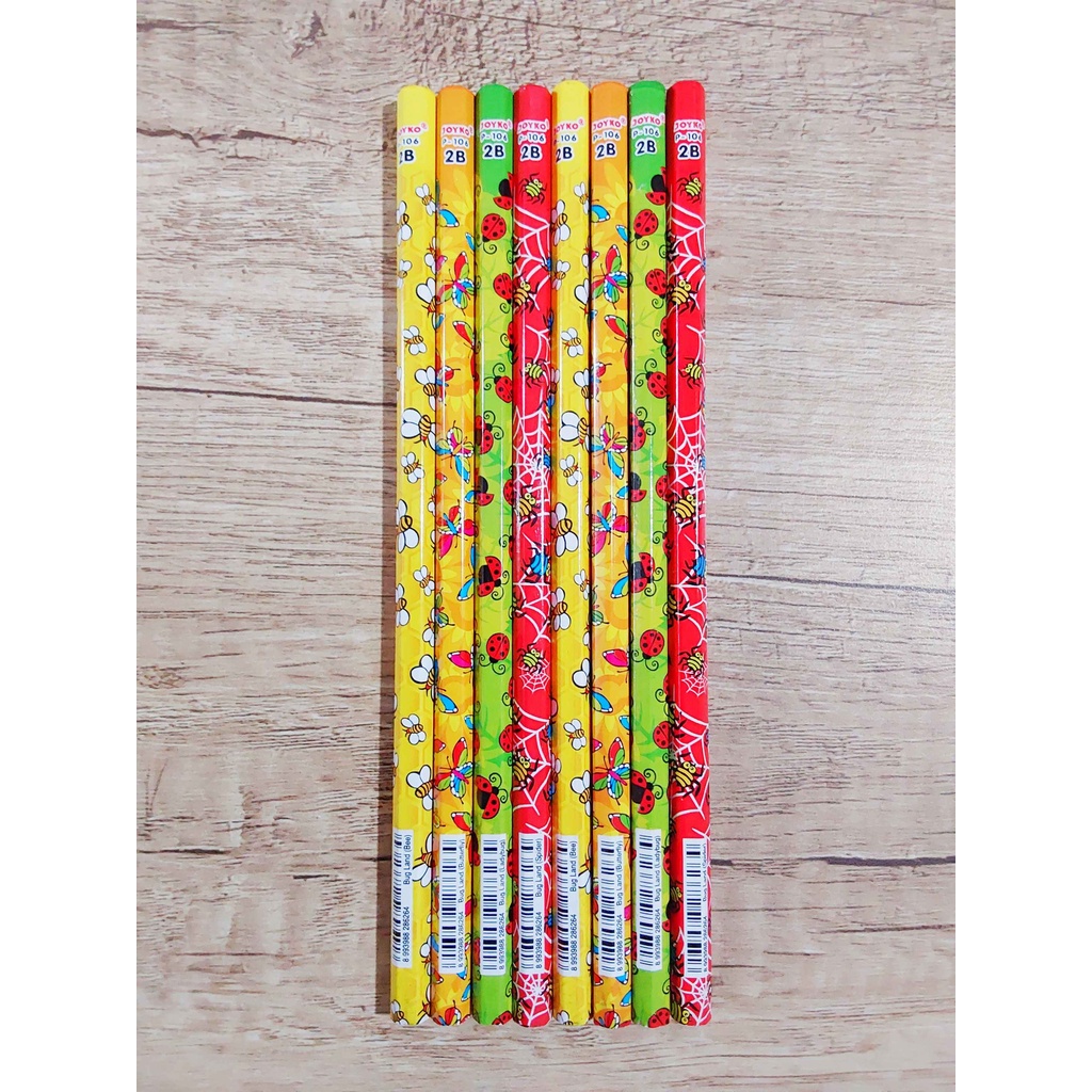 (2 Pak) Pensil Joyko P-106 / Pensil Joyko P-106 2B / Pensil Joyko (1 Pak Isi 12 Pcs)