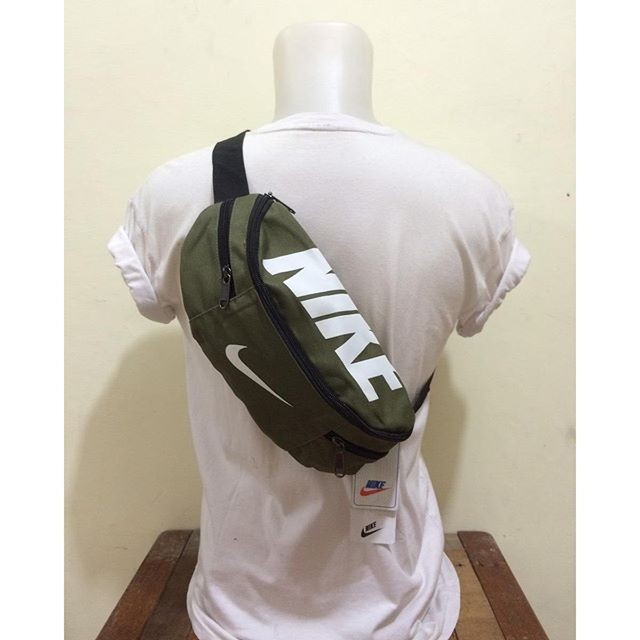 Tas Waistbag green Nike Fashion Distro Import pria murah