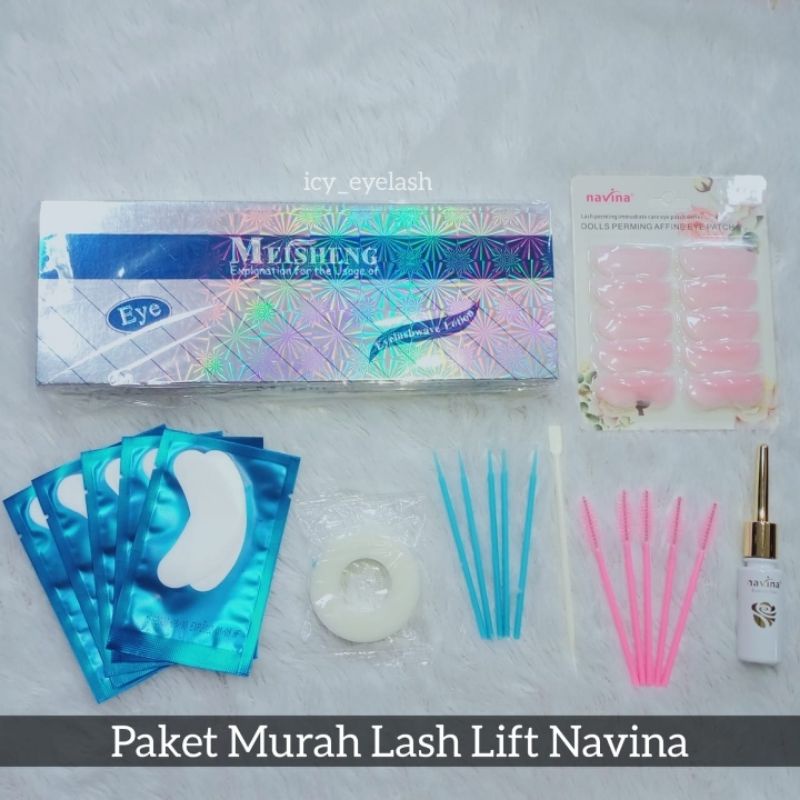 Paket Lash Lift Murah Paket Komplit Untuk Pemula IC0N. Mei. sheng Keriting Bulu Mata termurah halal pelentik bulu mata