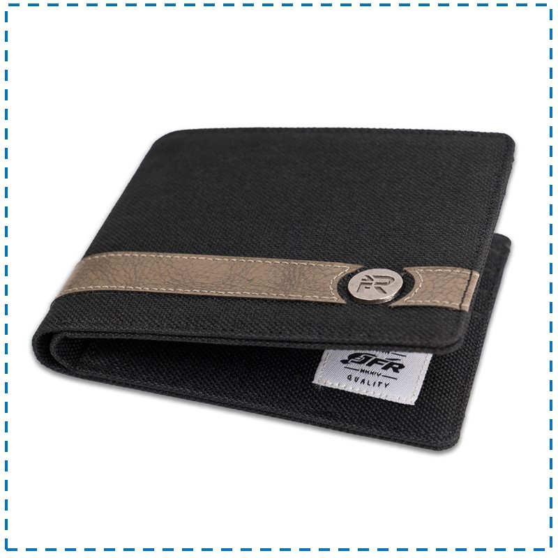 DOMPET WALLET KULIT PRIA COWOK PANJANG IMPORT IMPOR BAHAN KAIN CANVAS ASLI LIPAT BRANDED KEREN MURAH