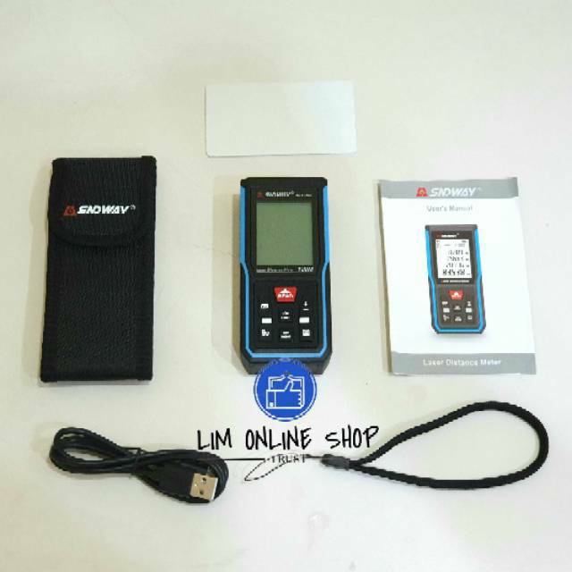 SNDWAY Laser Distance Meter 50/100/120M HD510A HD100A HD120A Rechager Li-ion Battery Pengukur Jarak