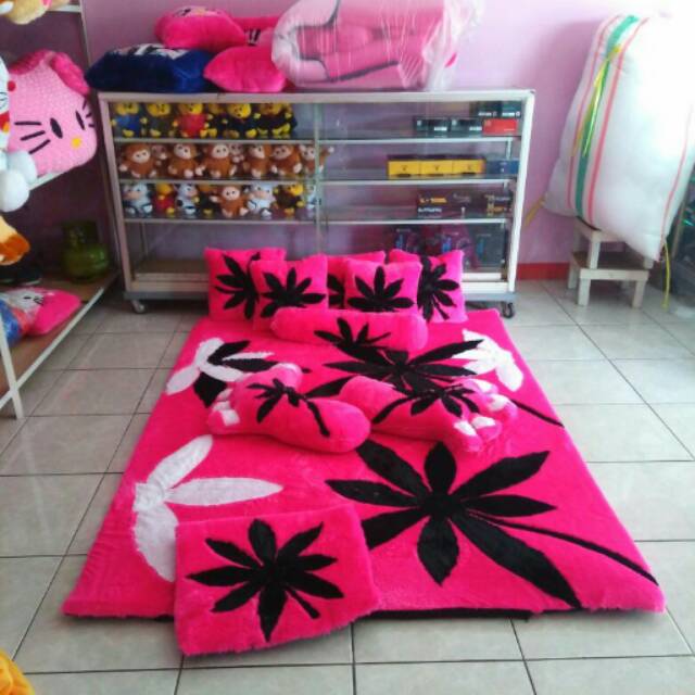 Fullset Karpet Karakter Bulur Rasfur Motif Daun Murah