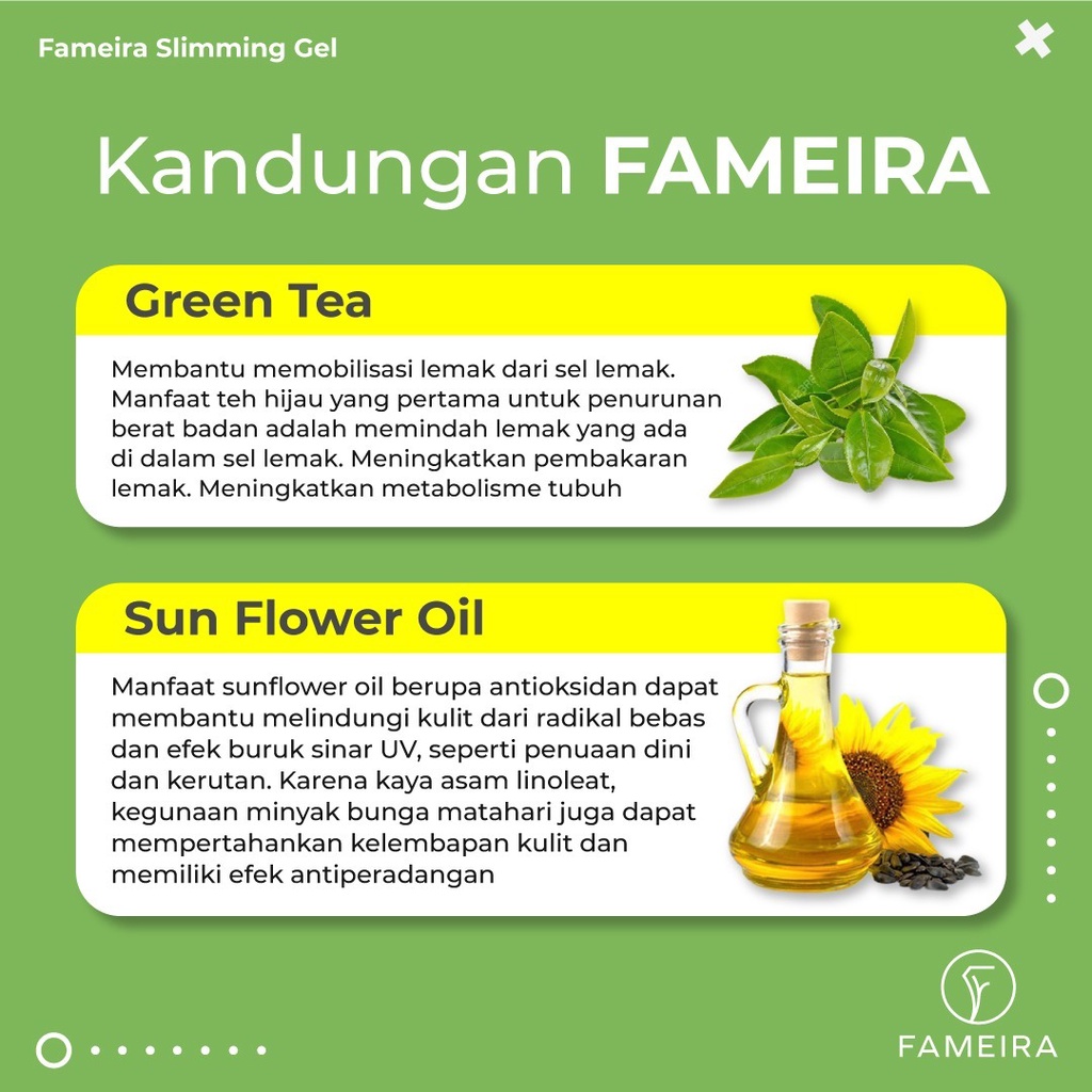 Fameira Body Slimming Gel Pembakar Lemak Melangsingkan Tubuh Cream Penghilang Lemak Tubuh Penurun Berat Badan Ampuh 100% Original BPOM