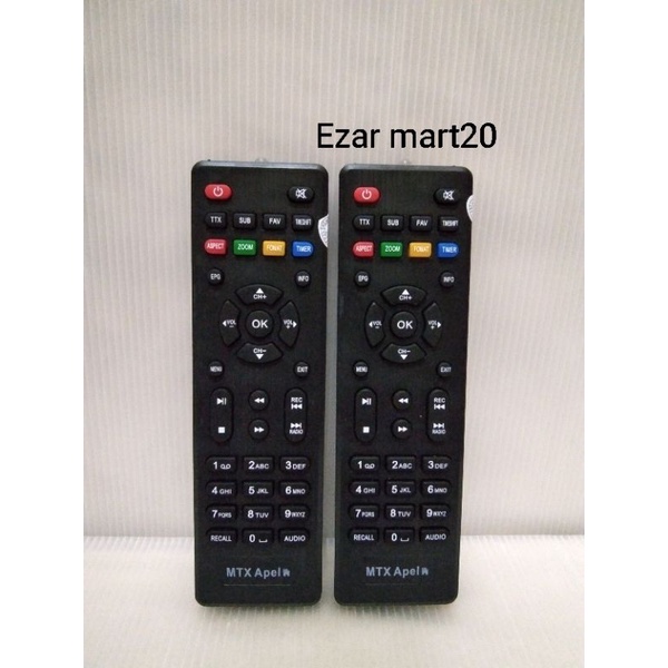 REMOTE STB MATRIX APPLE UNGU DAN MERAH LANGSUNG PAKAI