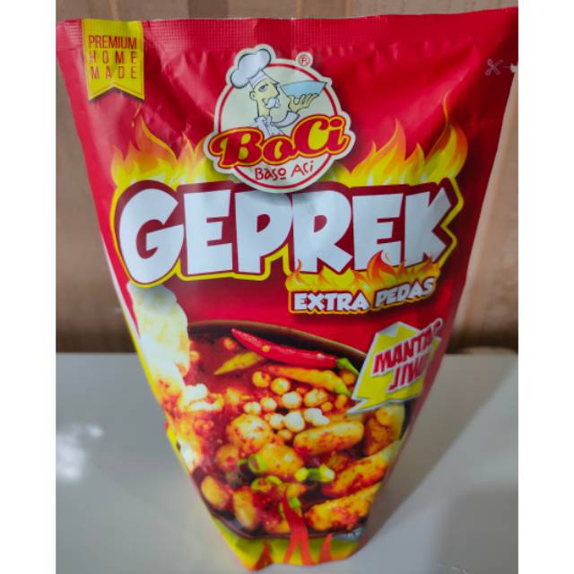 

Boci geprek extra pedas