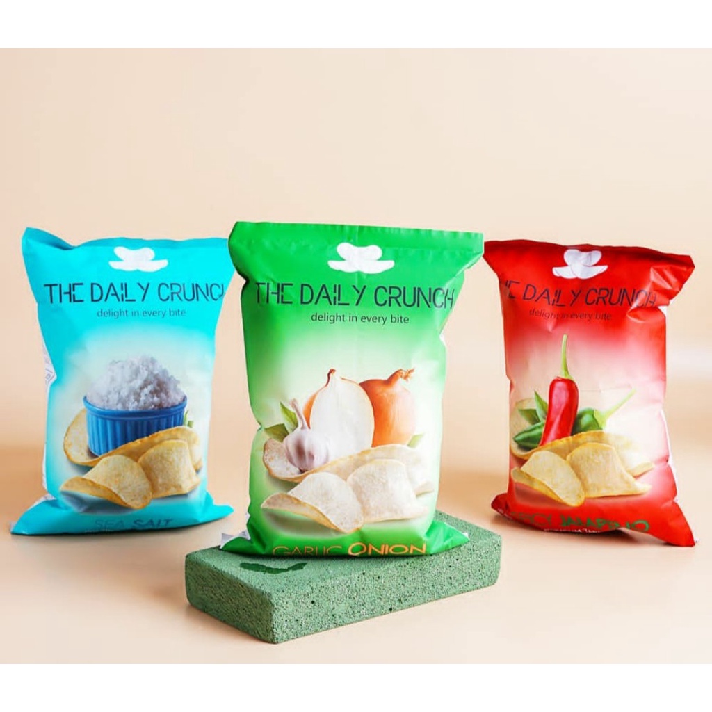 Taro Chips The Daily Crunch snack keripik talas| no MSG gluten FREE