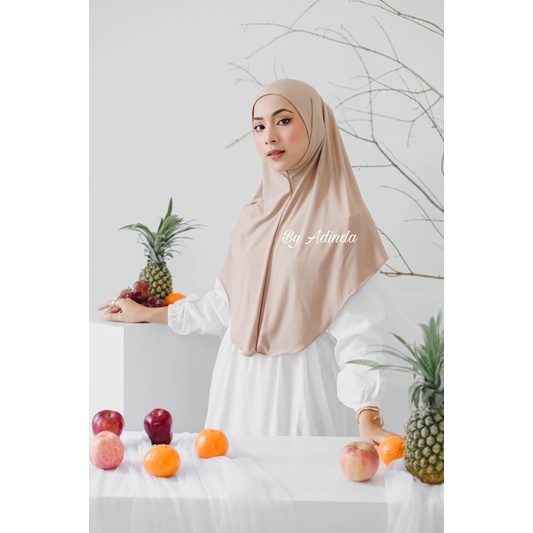 𝐁𝐘 𝐀𝐃𝐈𝐍𝐃𝐀 Khimar Daisy Jersey Bergo Instant Premium Non Pad syria Hijab Daily Daissy Jilbab malay Simple instan Kerudung