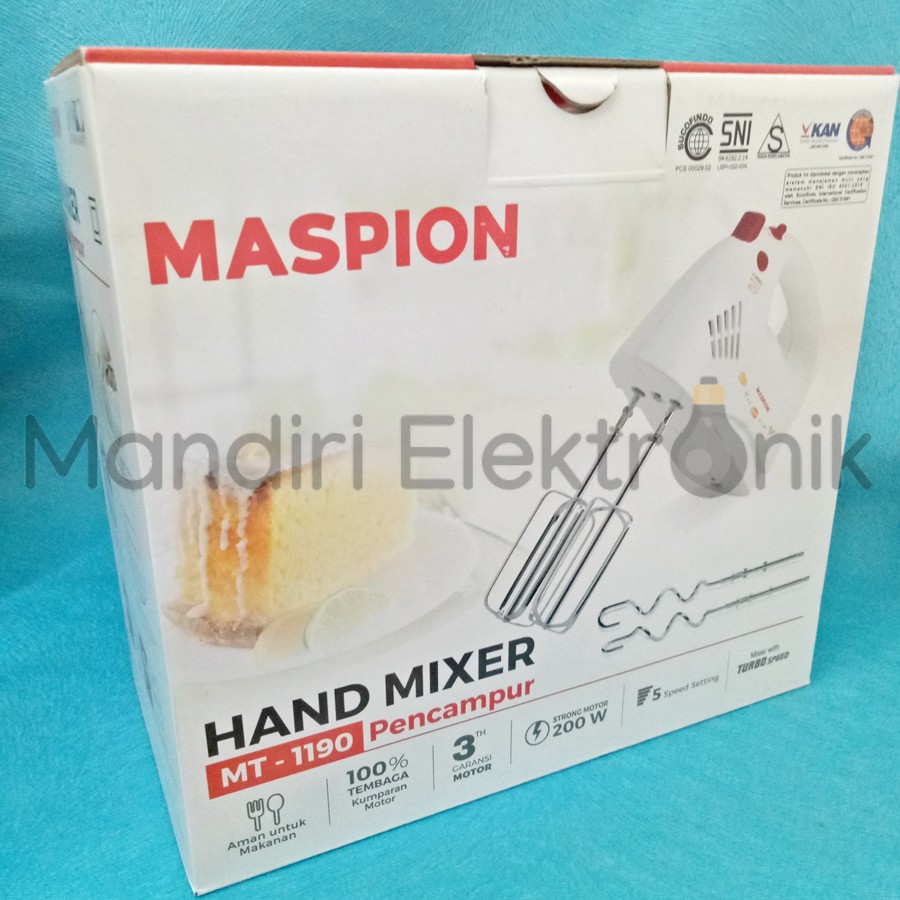 Hand Mixer Maspion MT-1190