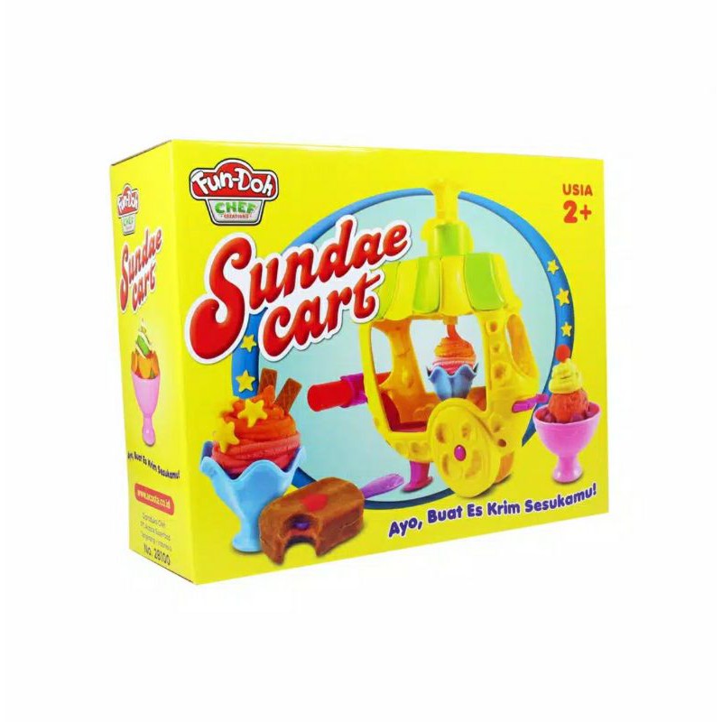 Mainan Anak Fundoh fun-doh Sundae Cart