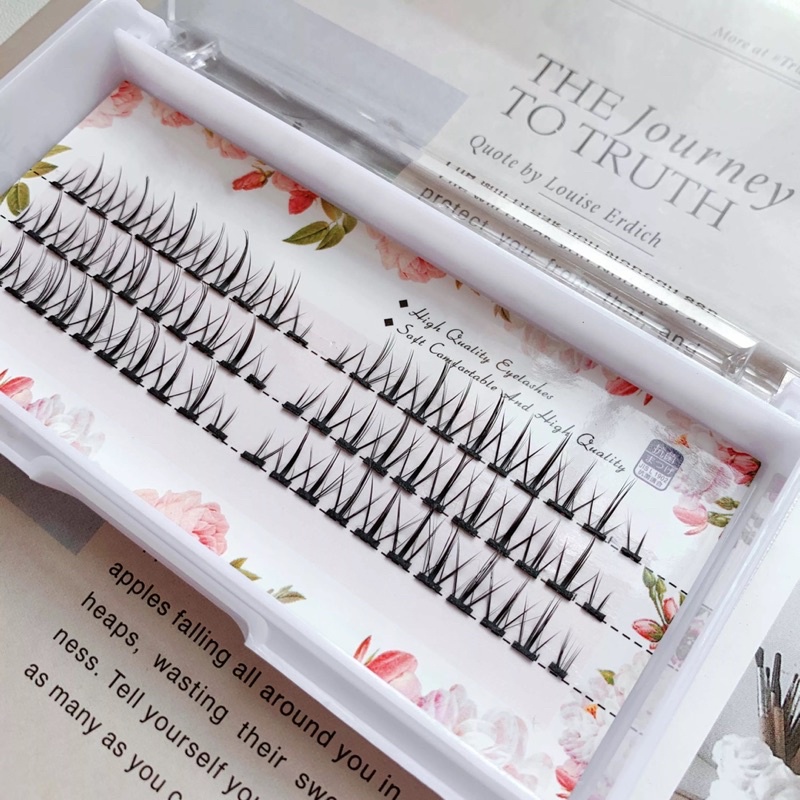 F39 - FAIRY LASHES DOUYIN New Japanese Cos Single Cluster Individual Eyelashes Natural False Eyelashes Curling Little Devil Segmented Grafted Lashes