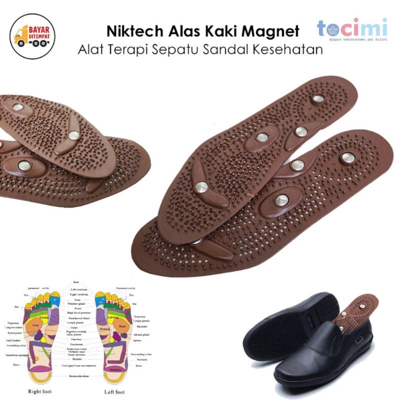 Alas Kaki Bermagnet Nicktech Untuk Memperlancar Perderan Darah / Alas Kaki Peninggi Badan Body Heightener