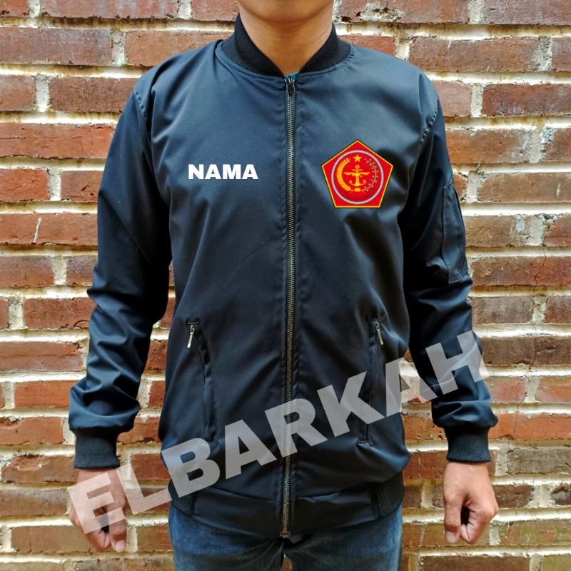 JAKET LOGO MABES TNI JAKET BOMBER BISA CUSTOM LOGO SENDIRI jaket bomber waterfroop jaket bomber terbaru