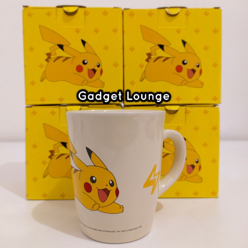 Official Licensed Pokemon Asia Merchandise : Gelas Mug Pikachu Indomaret