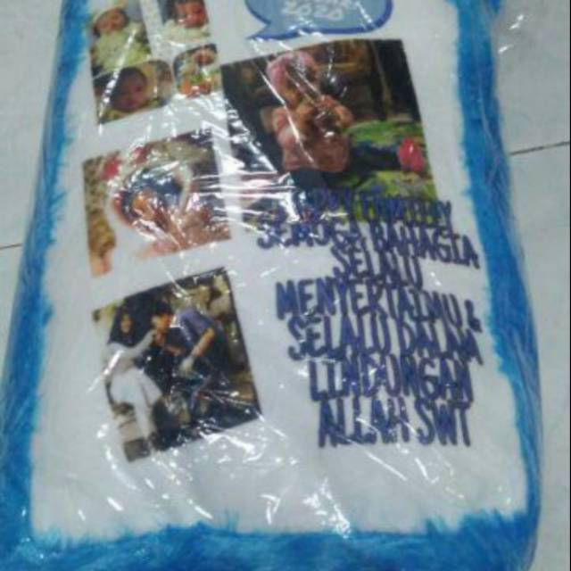 Bantal foto ukuran 40x60 cm. Bantal foto bolak balik ukuran 40x60 cm