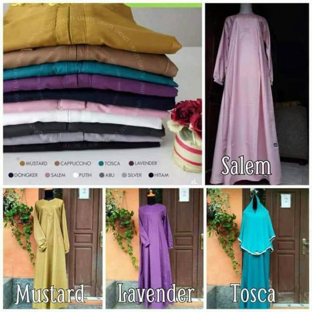 Gamis katun toyobo ukhti u31