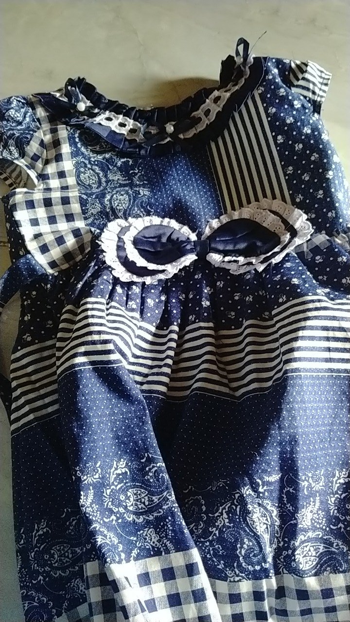 Two Mix Dress Anak Bahan Katun Batik Fashion Y861 Usia 1-7 Tahun