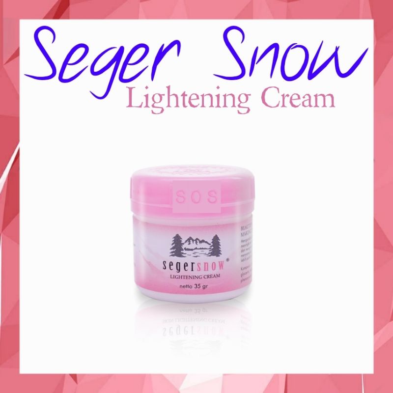 《OS3》  Seger Snow Skin Moisturizing lightening cream krim pelembab haslin