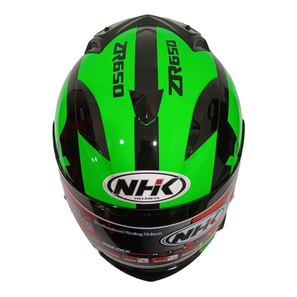 HELM FULL FACE NHK MOTIF RACE PRO ZR 650 GREEN FLO