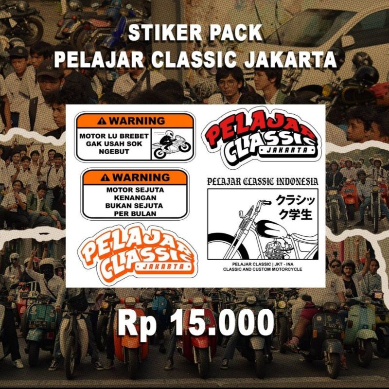 

sticker pack pelajar classic vol.1