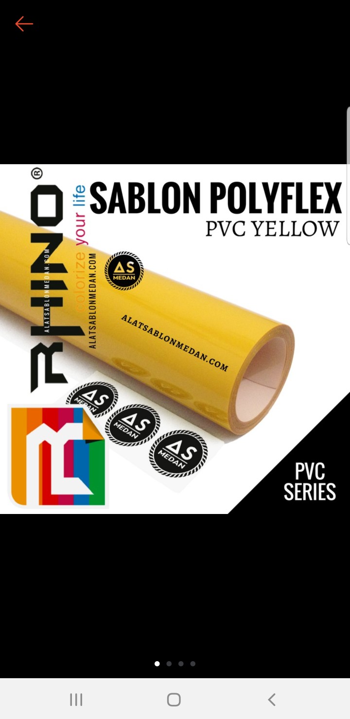 Bahan Sablon Polyflex Korea Rhino Pvc Red