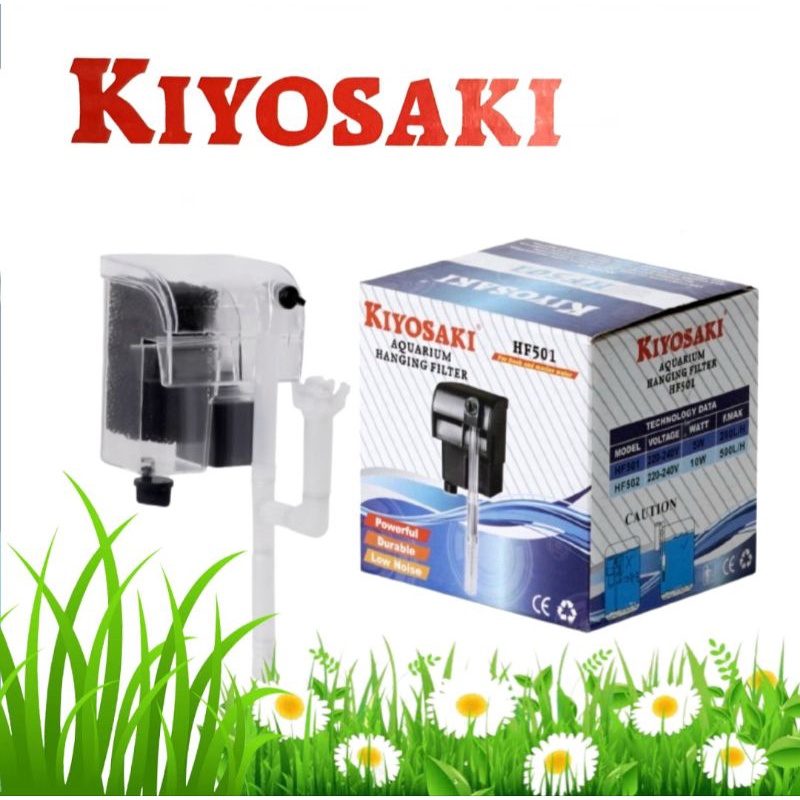 kiyosaki hf 501 filter gantung aquarium body bening