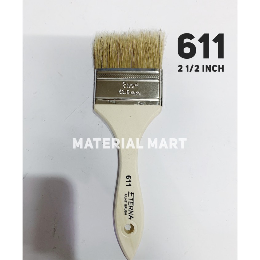 (1 PC) Kuas Eterna 2,5 Inch | Kuas 611 2.5&quot; | Kuas Cat Eterna 2.5 | Material Mart