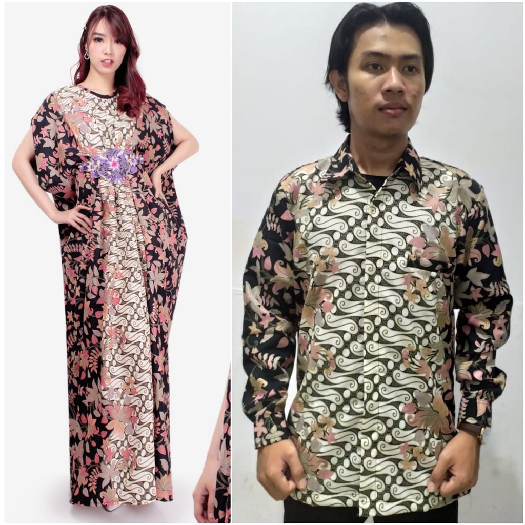 Couple Kaftan jumbo jira kombi kemeja panjang batik pria