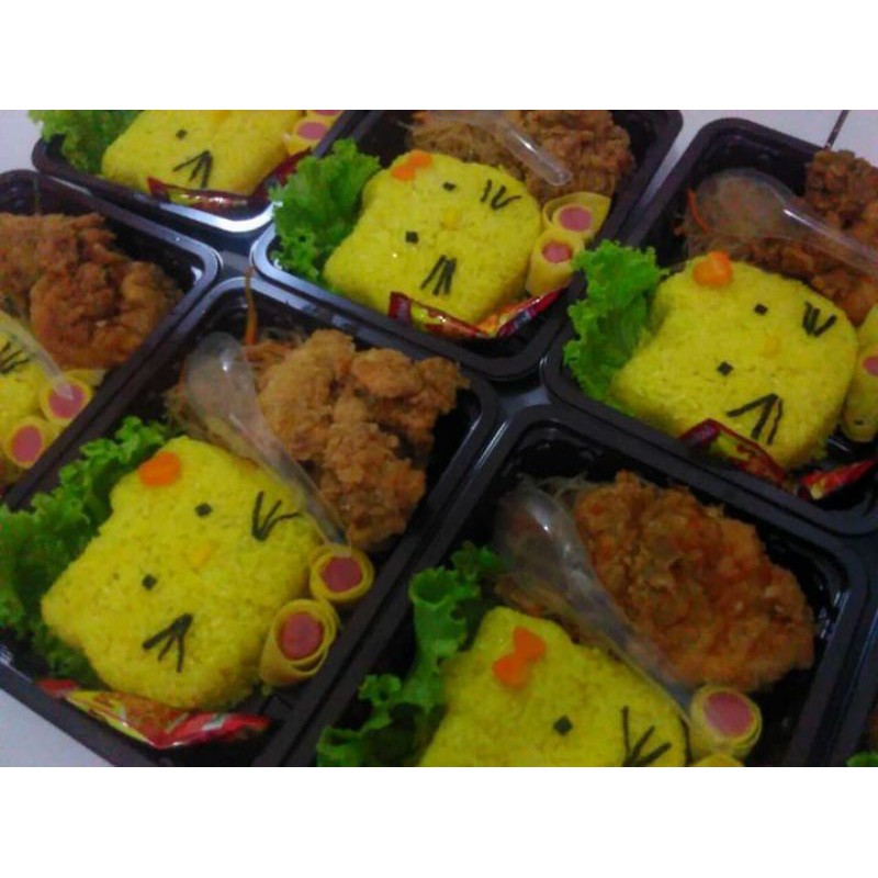 

Nasi Bento Anak Paket B Free Sticker Halal Enak Murah Dan Higienis