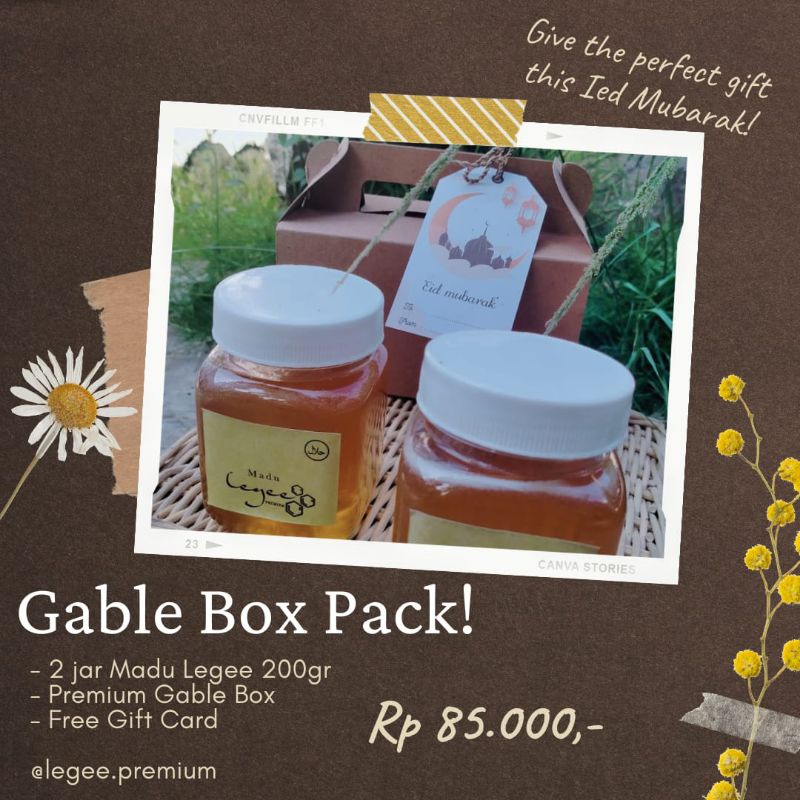 

Madu legee ( gable box pack )