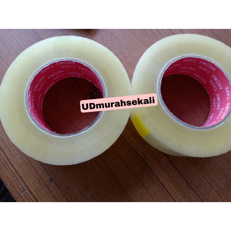 

Lakban Bening Coklat 300yard 2" Jumbo. 2 inch