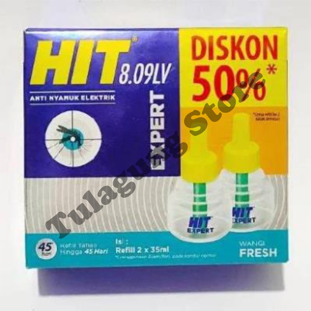Hit Non Stop Refill Expert Elektrik Pembasmi Nyamuk 35 ml Isi 2