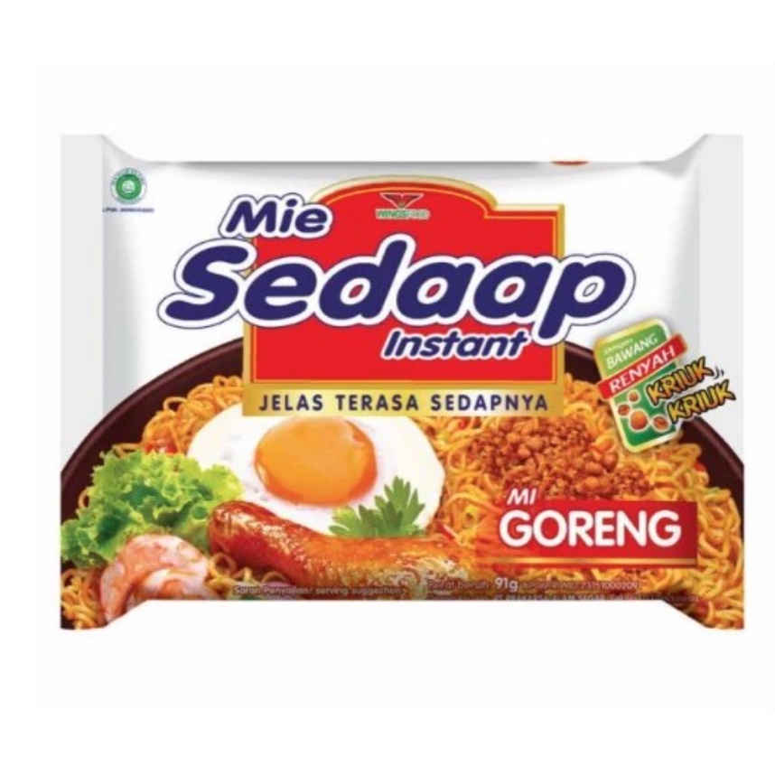 

Mie Sedaap Goreng Berat Isi 90 gram