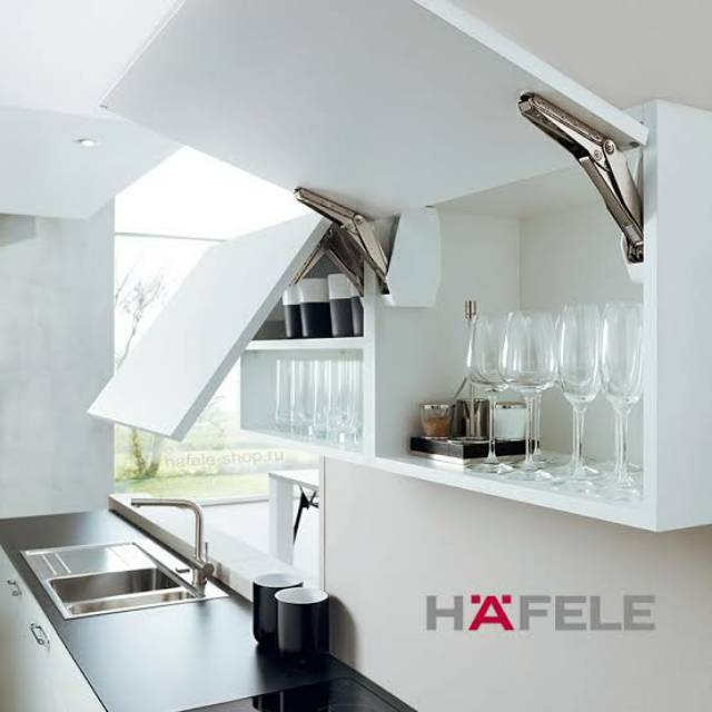 Hafele Free Flap 1 7 Engsel  Hidrolik Pintu Swing Kitchen  