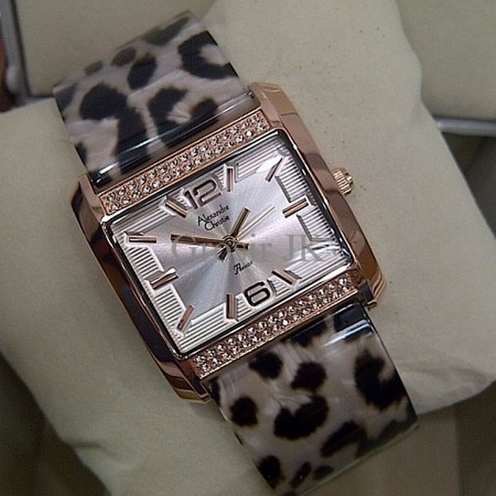 Jam Tangan Alexandre Christie Ac 2504 Putih Leopard