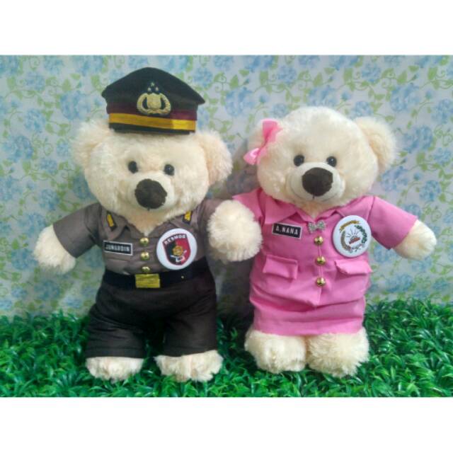 Boneka Teddybear Profesi Polisi & Bhayangkari