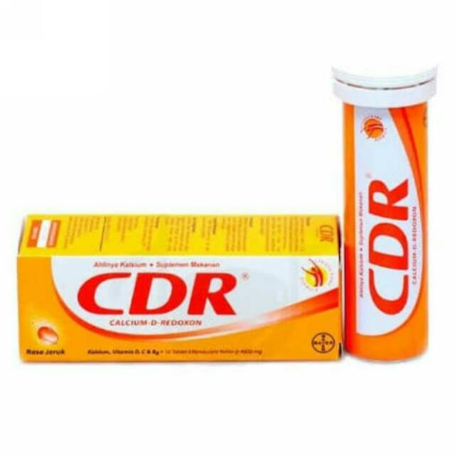 CDR Vitamin C 1000mg // 10 Tablet Rasa Jeruk