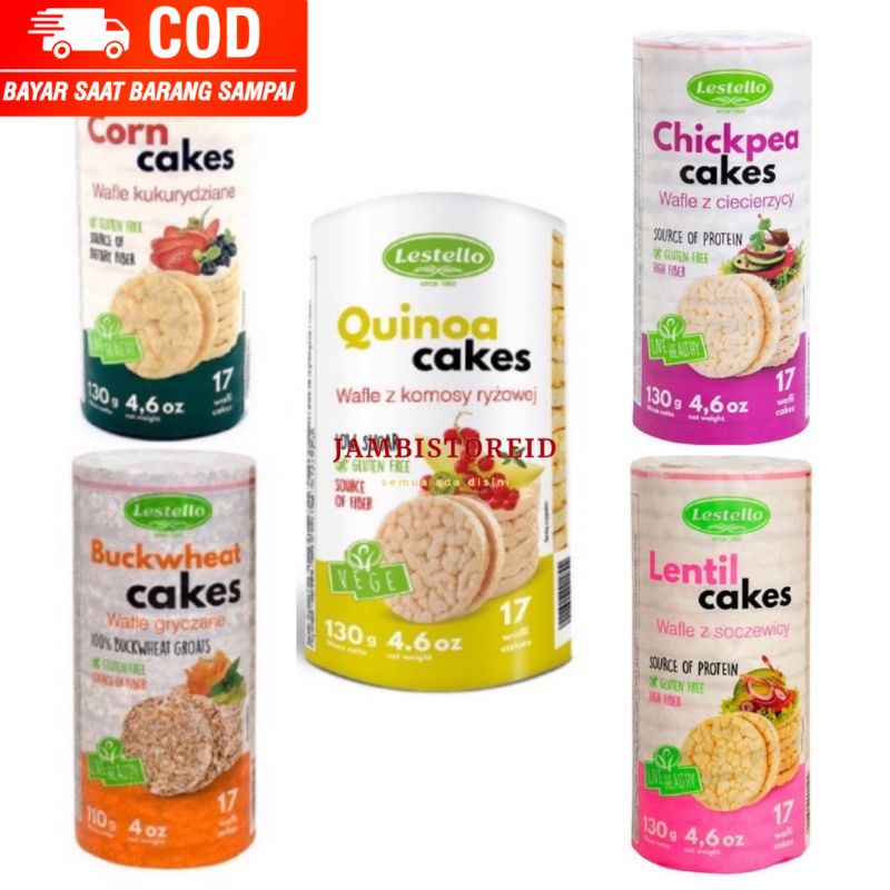 Jual (JAMBISTOREID) JAMBI LANGSUNG KIRIM Lestello Lentil Corn Buckwheat Chickpea Quinoa Cakes