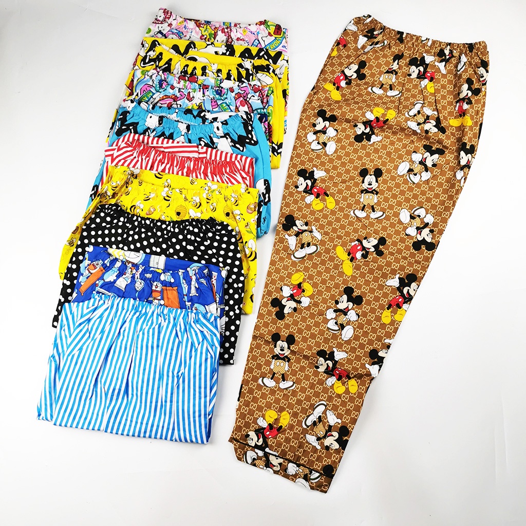 Baju Tidur Piyama Dewasa Setelan Jumbo Size  XXL LD 120-CELANA PANJANG JUMBO