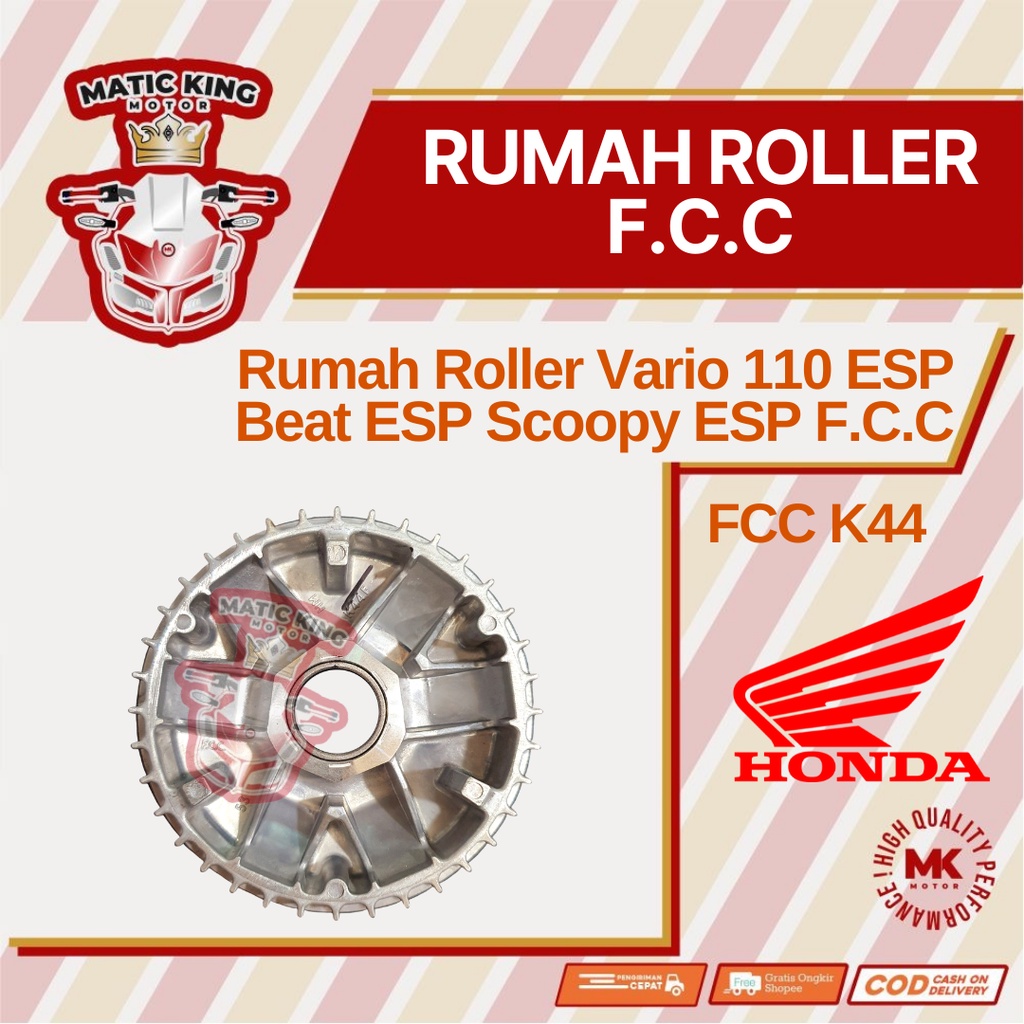 Rumah roller Face Comp Beat Scoopy Vario 110 ESP POP Street K44 asli FCC Thailand