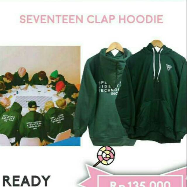 seventeen hoodie green