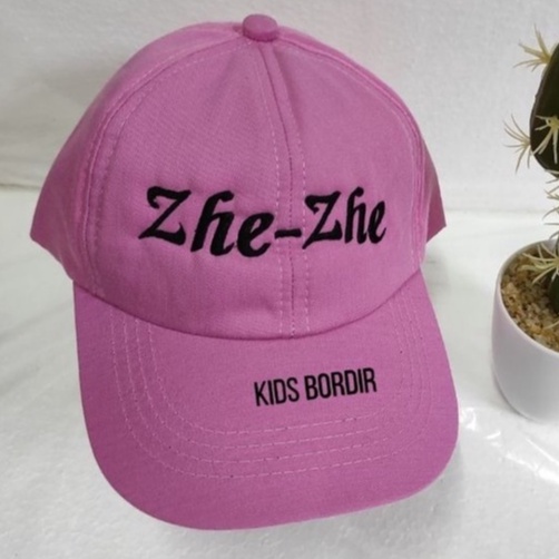 Topi Baseball anak custom nama Gratis Bordir Nama sendiri-Ping muda