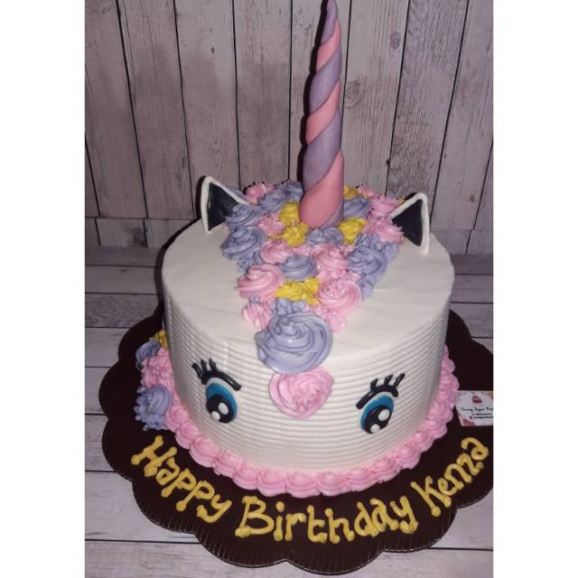 Kue ulang tahun tart blackforest unicorn kuda poni ...