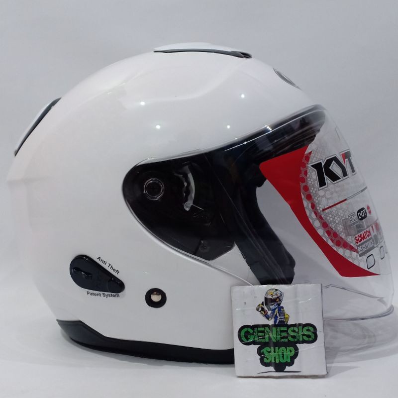 Helm KYT half face helm KYT KYOTO solid polos-3