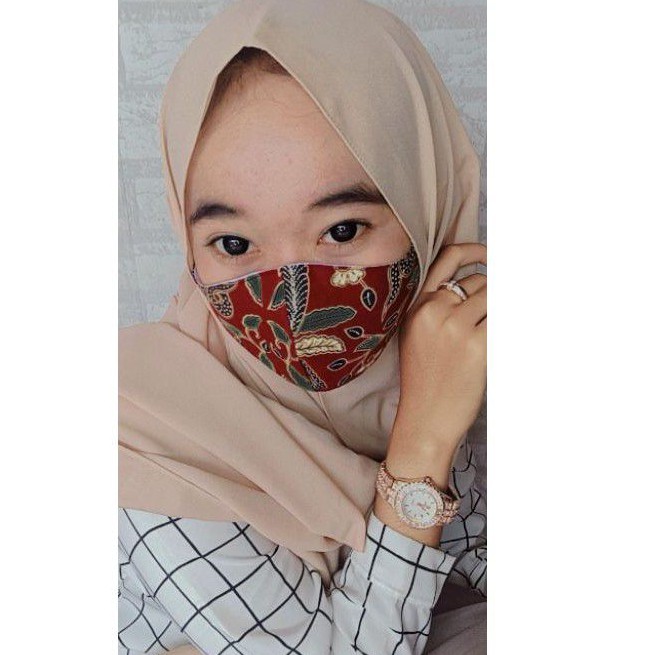 masker batik 3ply / 3 lapis random harga termurah